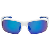 TR90 Halfeye White Frame/Polarised Lens/Blue Mirror